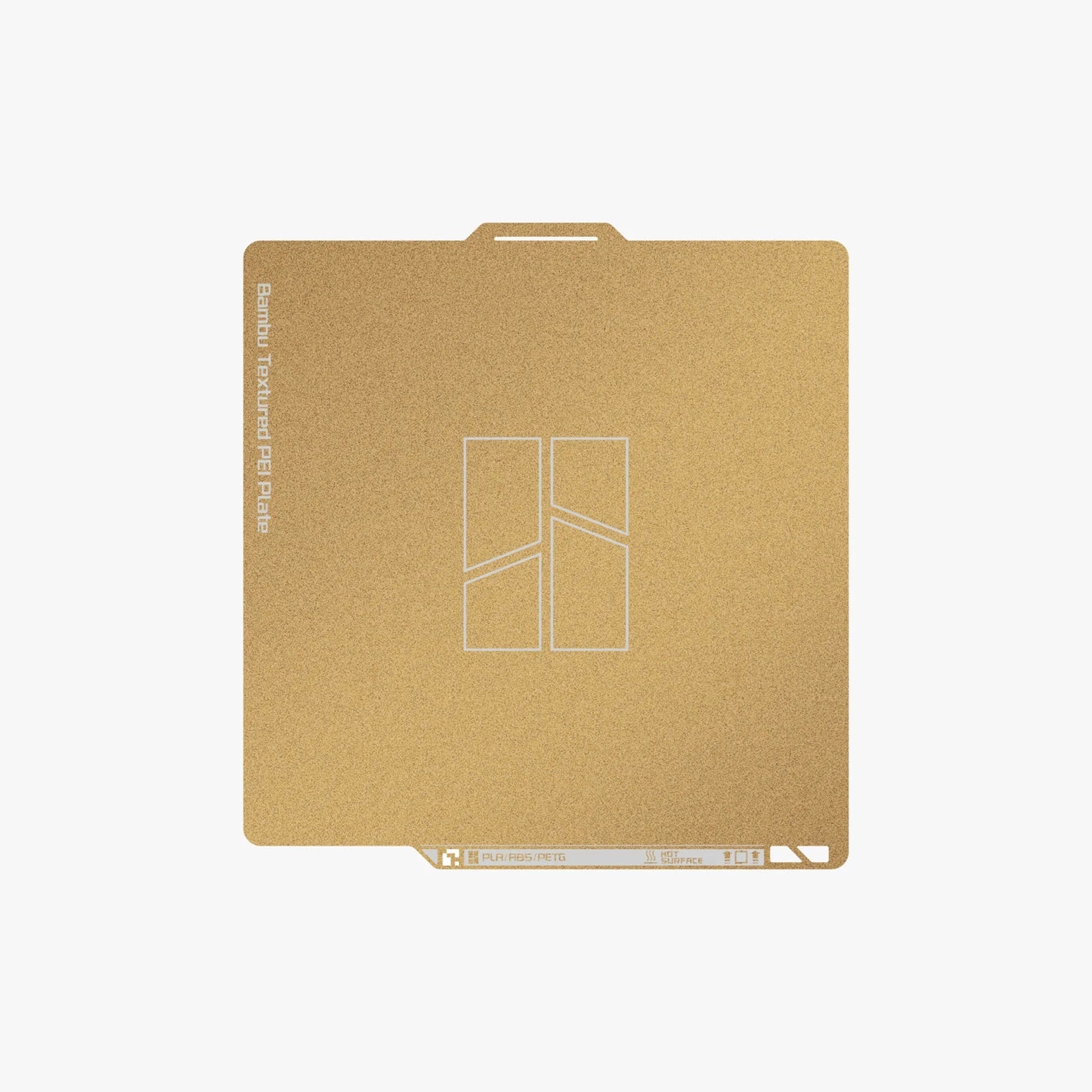 Additronix Bambu textured PEI plate for 3D printers, spare part with a durable, textured surface for improved print adhesion.