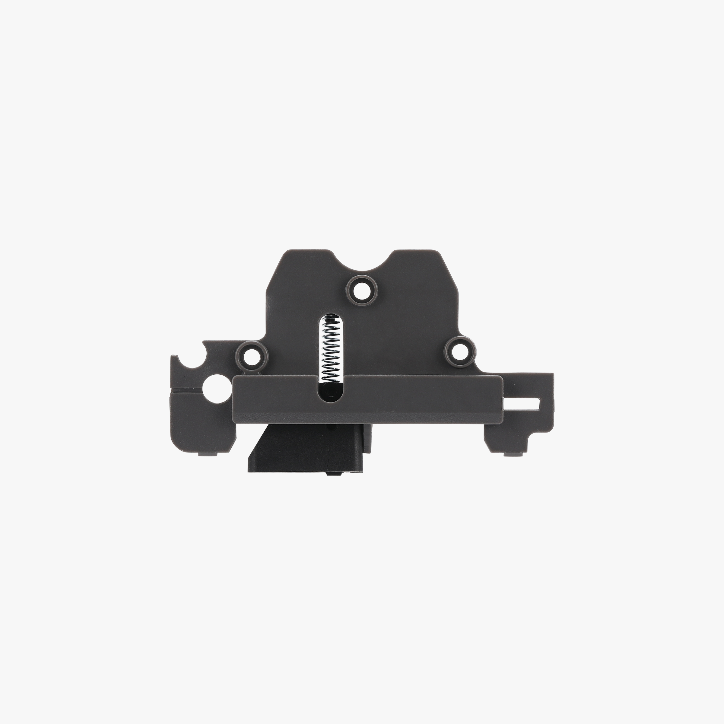 Additronix Dual Extruder Filament Guide H2C for 3D printers, showing the black plastic component with dual filament channels.