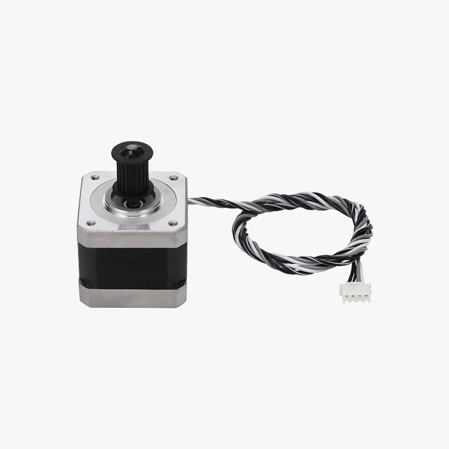 Additronix Z Motor H2 Series spare part, close-up of the compact, black motor with wiring connectors for Z Motor replacement.