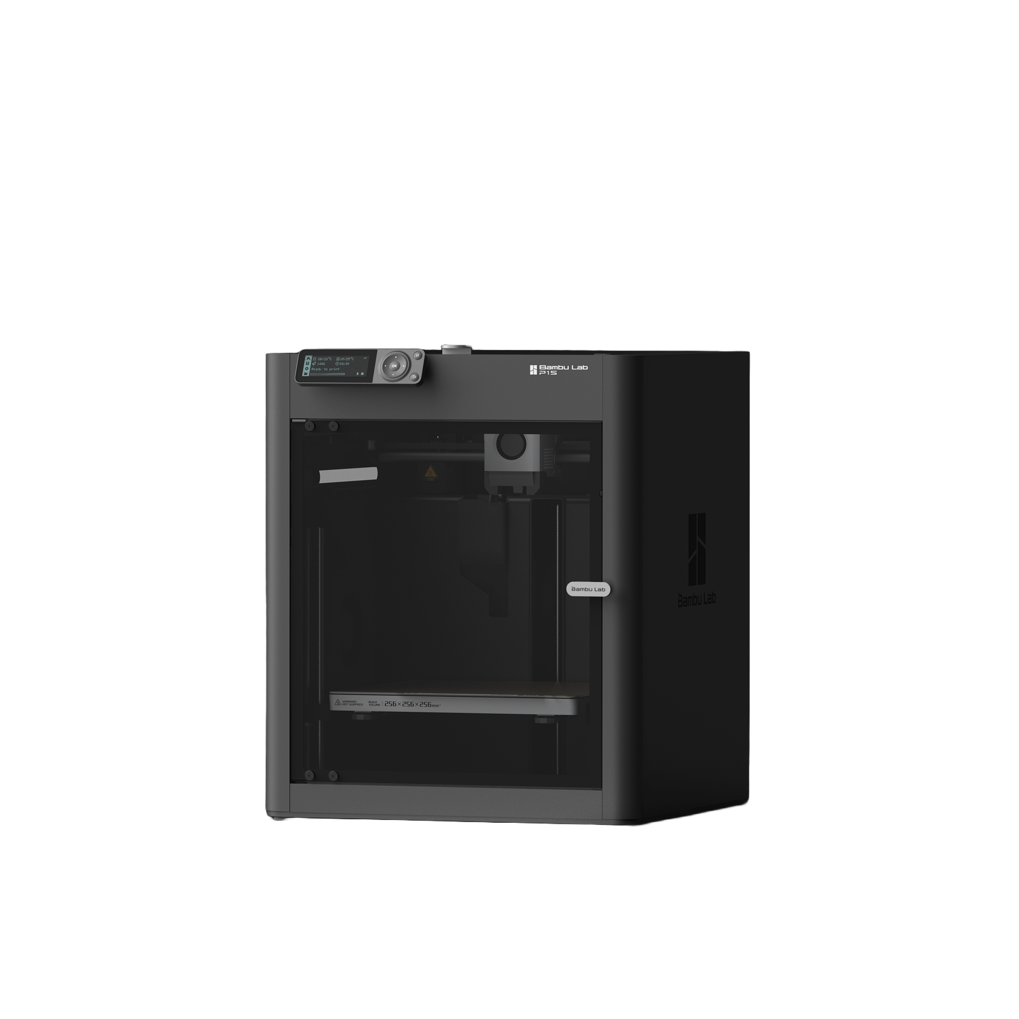 Additronix Bambu Lab P1S 3D printer with modern design, showcasing the compact build and control panel.