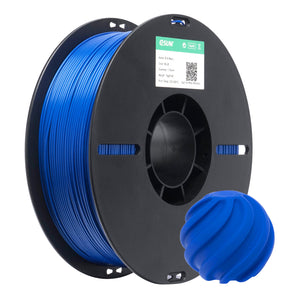 Red eSUN PLA BASIC filament spool from Additronix, showing the brick-red 3D printing filament roll.