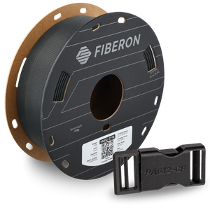 Additronix Fiberon PA612-CF15 filament spool showing bright blue, flexible filament for 3D printing applications.