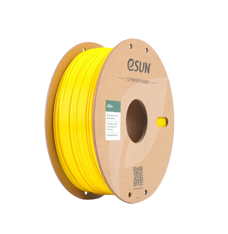 Black eSUN ASA+ filament by Additronix, 1.75mm, 1kg spool, ideal for 3D printing durable and weather-resistant parts.