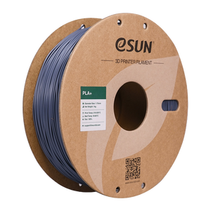 Black Additronix eSUN PLA+ filament spool, 1.75mm diameter, 1kg, ideal for 3D printing projects.