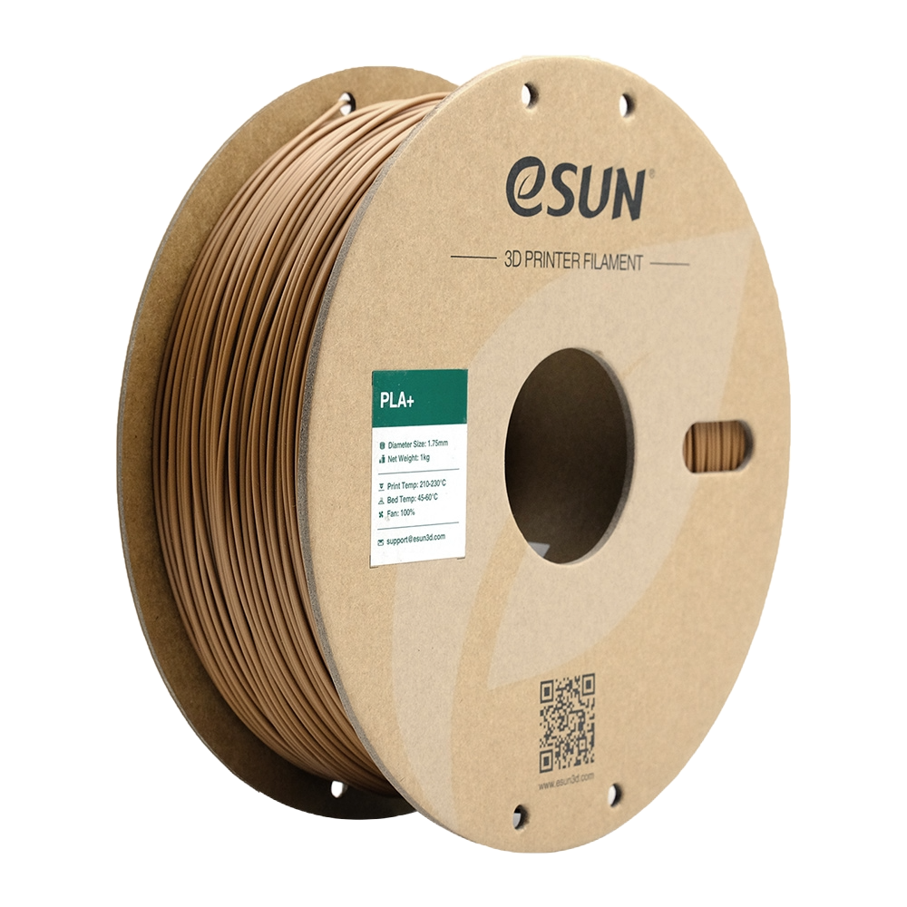 Black eSUN PLA+ filament by Additronix, 1.75mm, 1kg spool for 3D printing.