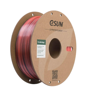 Additronix eSUN PLA-Silk Magic filament in black, coral pink, 1.75mm, 1kg spool, showcasing vibrant colors and smooth finish.