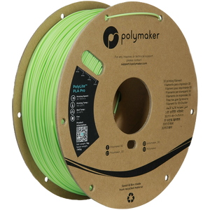 Additronix PolyLite PLA Pro black filament spool, 1.75mm diameter, 1kg, suitable for 3D printing and filament projects.