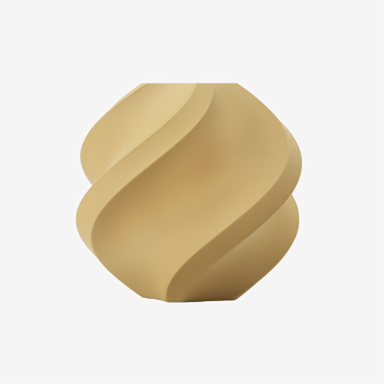 Additronix PLA Wood filament in classic birch color, showcasing the textured wood-like appearance and spool of 3D printing filament.