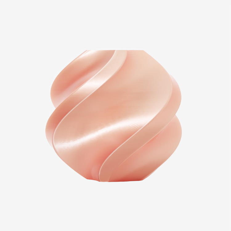 Additronix Bambu Lab PLA Silk+ filament spool in pink, showing the vibrant filament material for 3D printing.