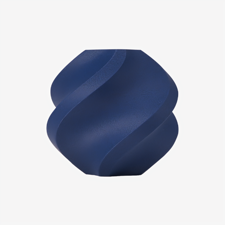Additronix Bambu Lab PETG-CF filament in indigo blue, showcasing the spool of durable, high-performance 3D printing filament.