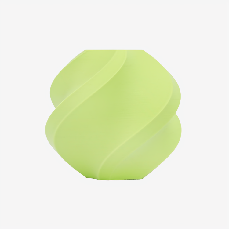 Additronix Bambu Lab PLA matte filament in vibrant Apple Green, showing a spool of high-quality 3D printing filament.