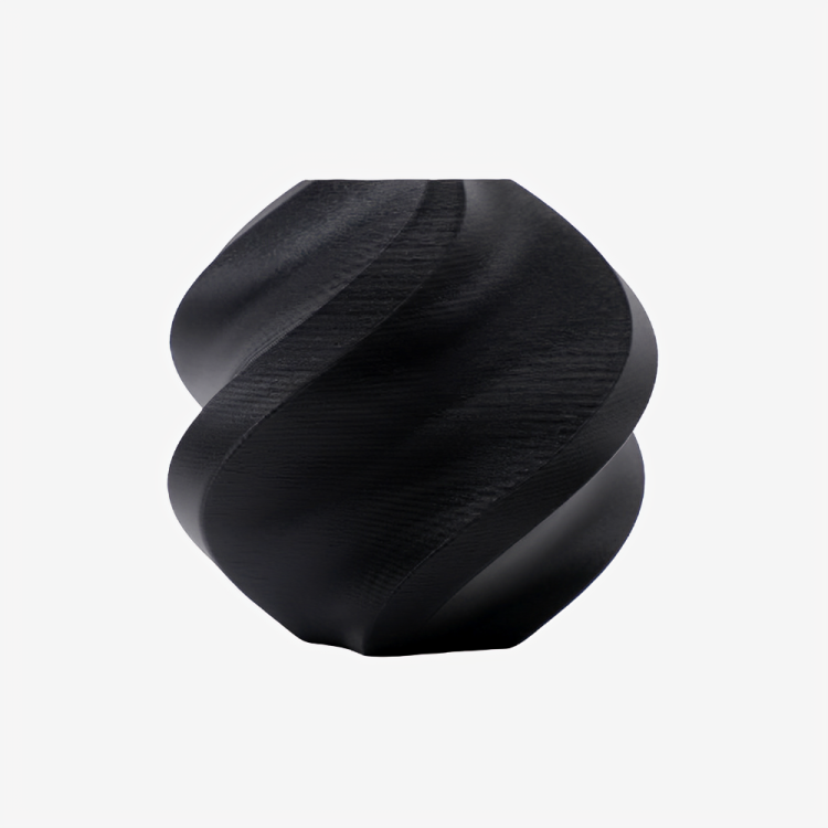 Additronix Bambu Lab PLA Matte filament in charcoal, showcasing the matte finish and spool against a neutral background.