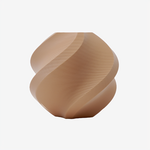 Additronix Bambu Lab PLA Matte filament in Latte Brown, showing the smooth matte filament spool and its rich brown color.