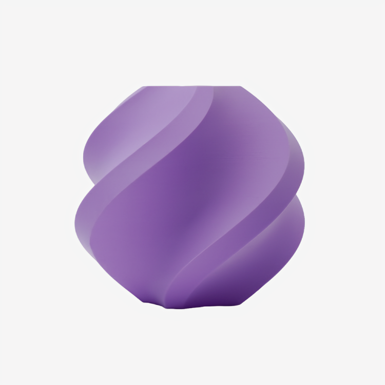 Additronix Bambu Lab PLA Matte filament in lilac purple, showcasing the smooth matte finish and vibrant color.