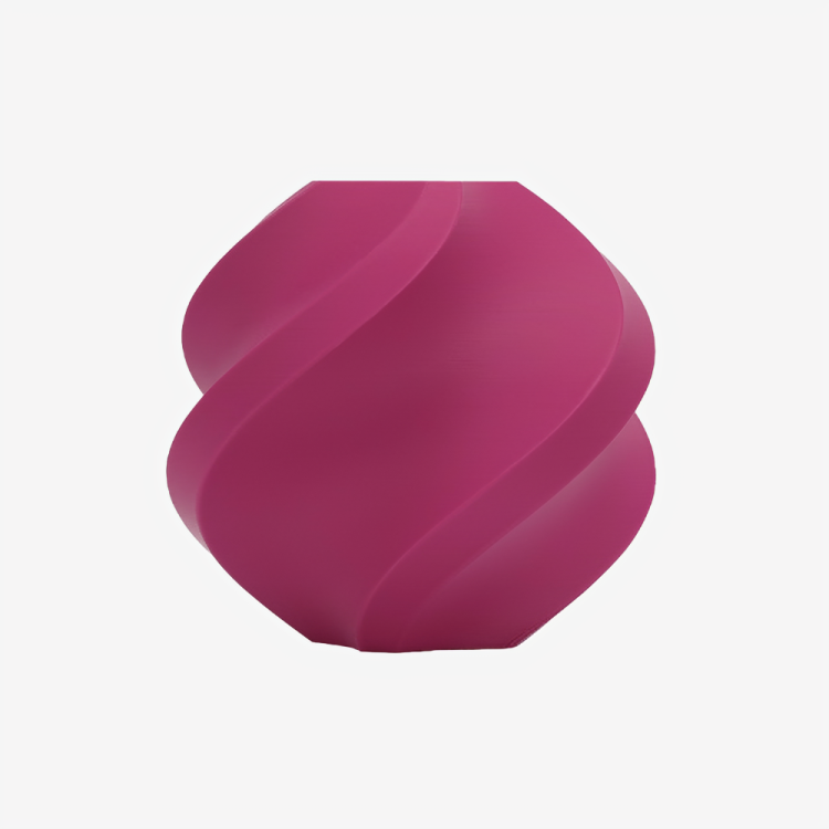Additronix Bambu Lab PLA Matte filament in matte plum color, showing a spool of 3D printing filament with a smooth matte finish.