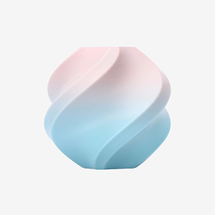 Additronix Bambu Lab PLA Basic Gradient filament in Cotton Candy Cloud color, showcasing smooth, vibrant 3D printing filament.