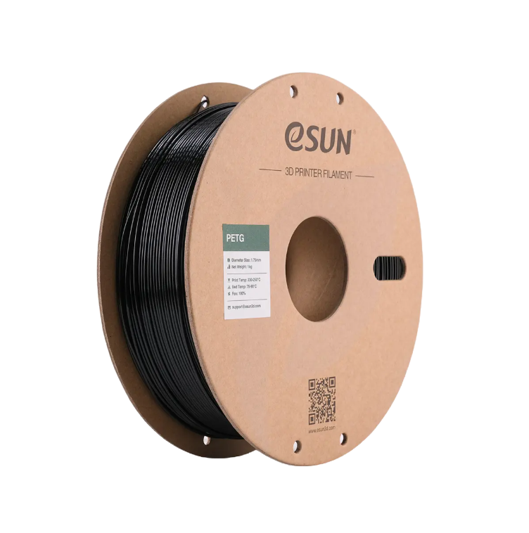 Translucent blue eSUN PETG filament by Additronix, 1.75mm diameter, 1 kg spool for 3D printing.