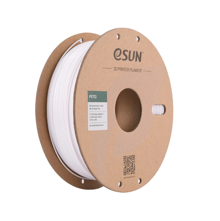 Translucent blue eSUN PETG filament by Additronix, 1.75mm diameter, 1kg spool, ideal for 3D printing and durable prints.