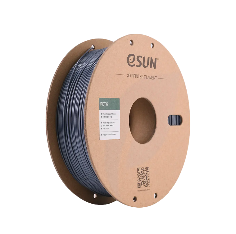 Translucent blue eSUN PETG filament by Additronix, 1.75mm diameter, 1kg spool for 3D printing.