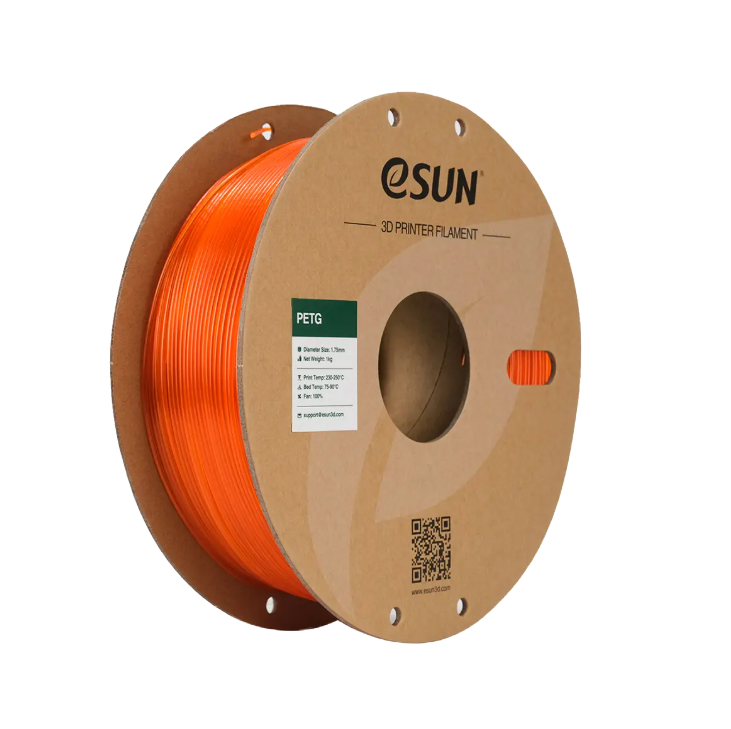 Translucent blue eSUN PETG filament by Additronix, 1.75mm diameter, 1kg spool for 3D printing projects.