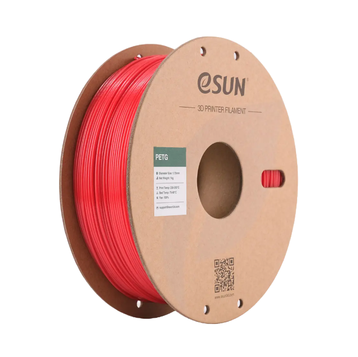 Translucent blue Additronix eSUN PETG filament spool, 1.75mm diameter, 1kg, suitable for 3D printing projects.