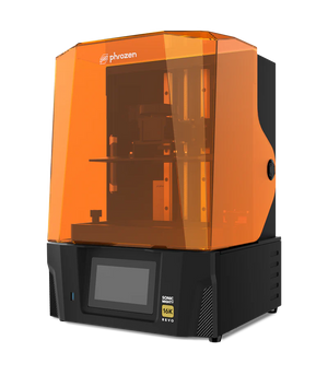 Additronix Phrozen Sonic Mighty Revo 16K resin 3D printer with a compact design, LCD screen, and build plate in a clean workspace.