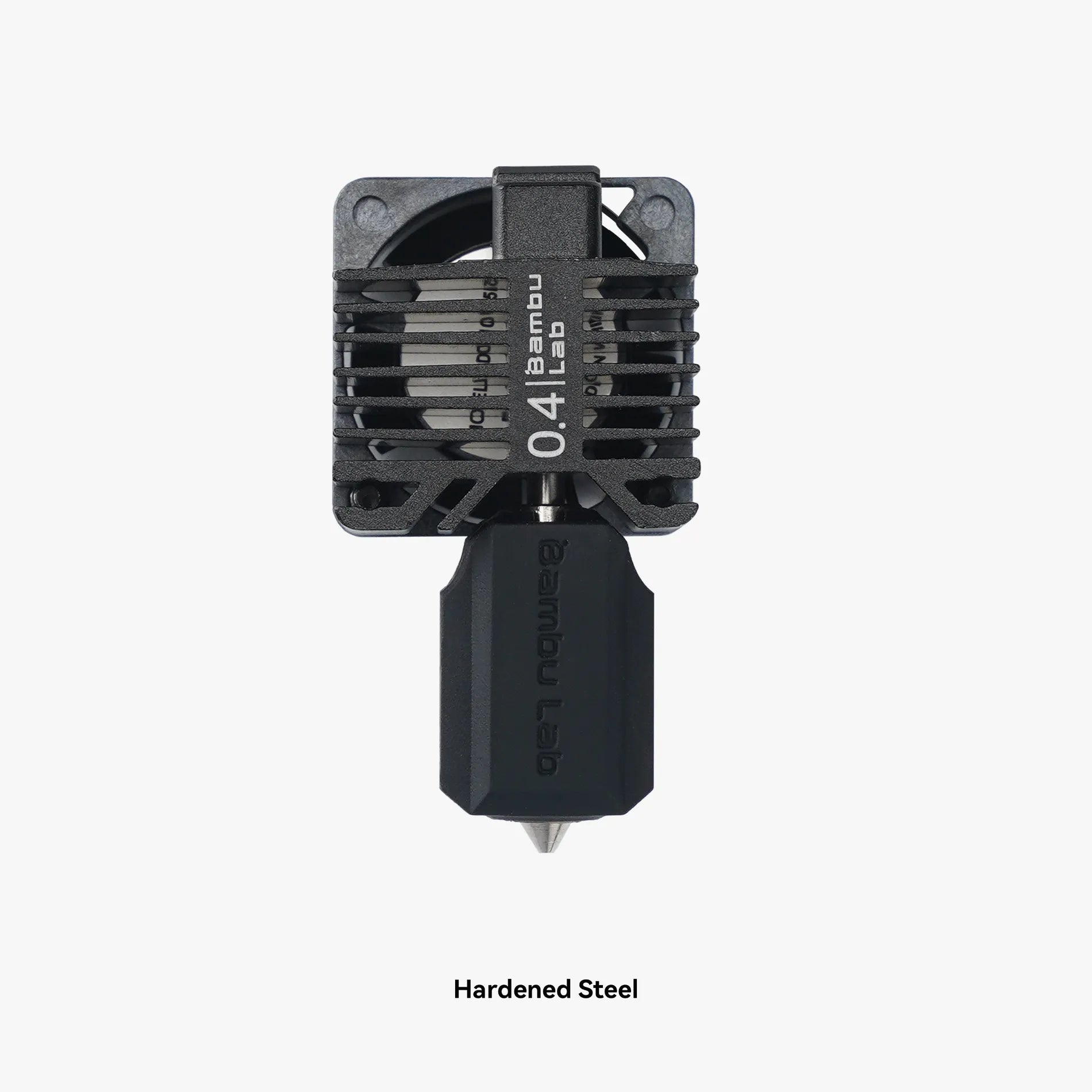 Additronix Bambu Hotend P1 Series spare part in 0.4mm hardened steel, showing the complete hotend assembly for 3D printers.