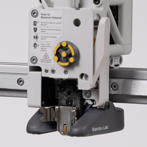 Additronix A1 Series hotend heating assembly showing the heating block, thermistor, and wiring for 3D printer spare parts.