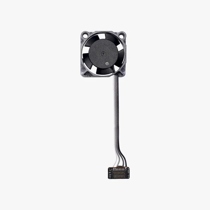 Additronix P1 Series cooling fan for hotend, spare part for 3D printers, compact fan with metal frame and blades.