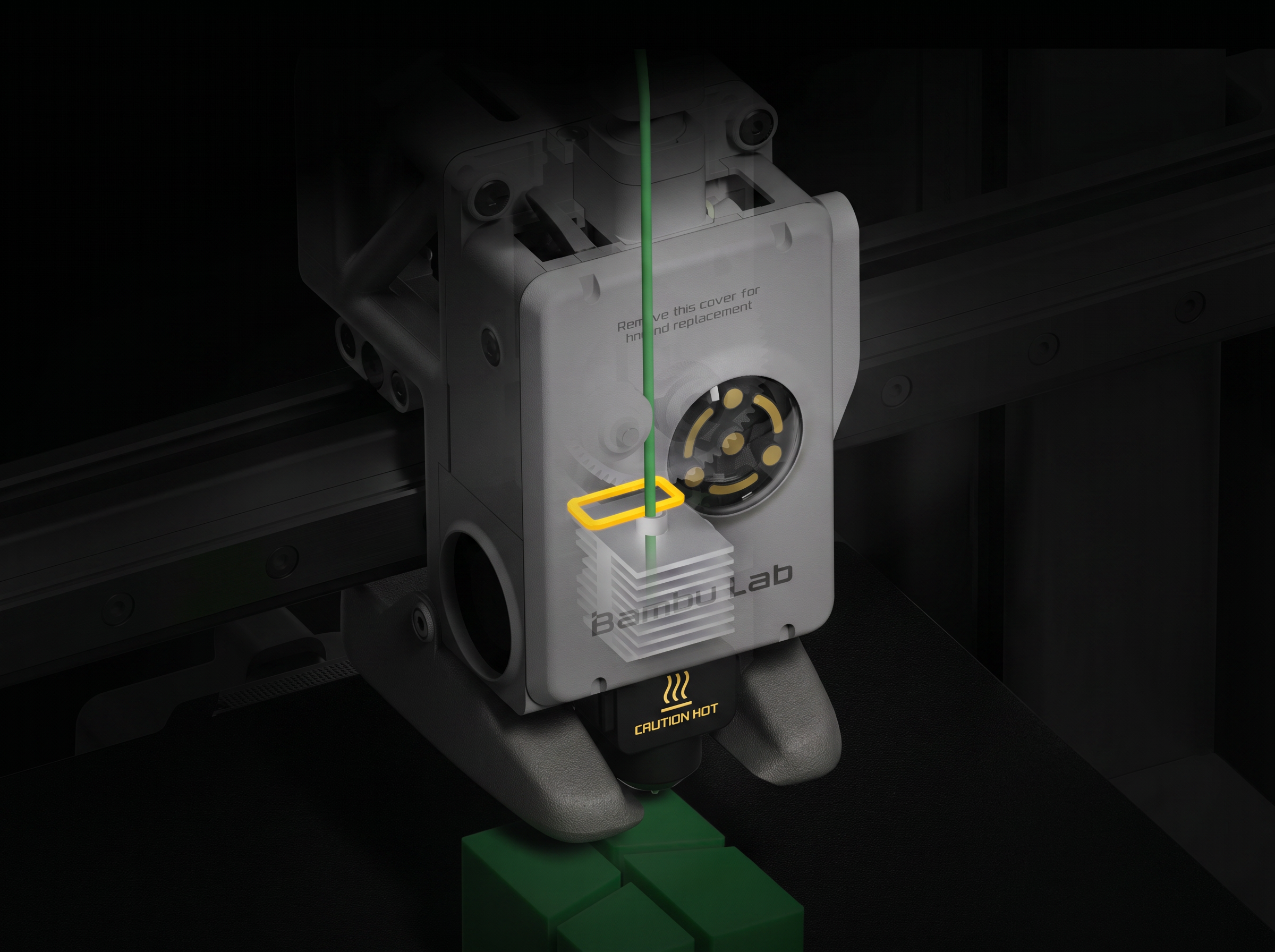 Bambu lab a1 series active flow rate compensation animated image
