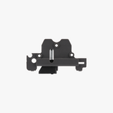 Additronix Dual Extruder Filament Guide H2C for 3D printers, showing the black plastic component with dual filament channels.