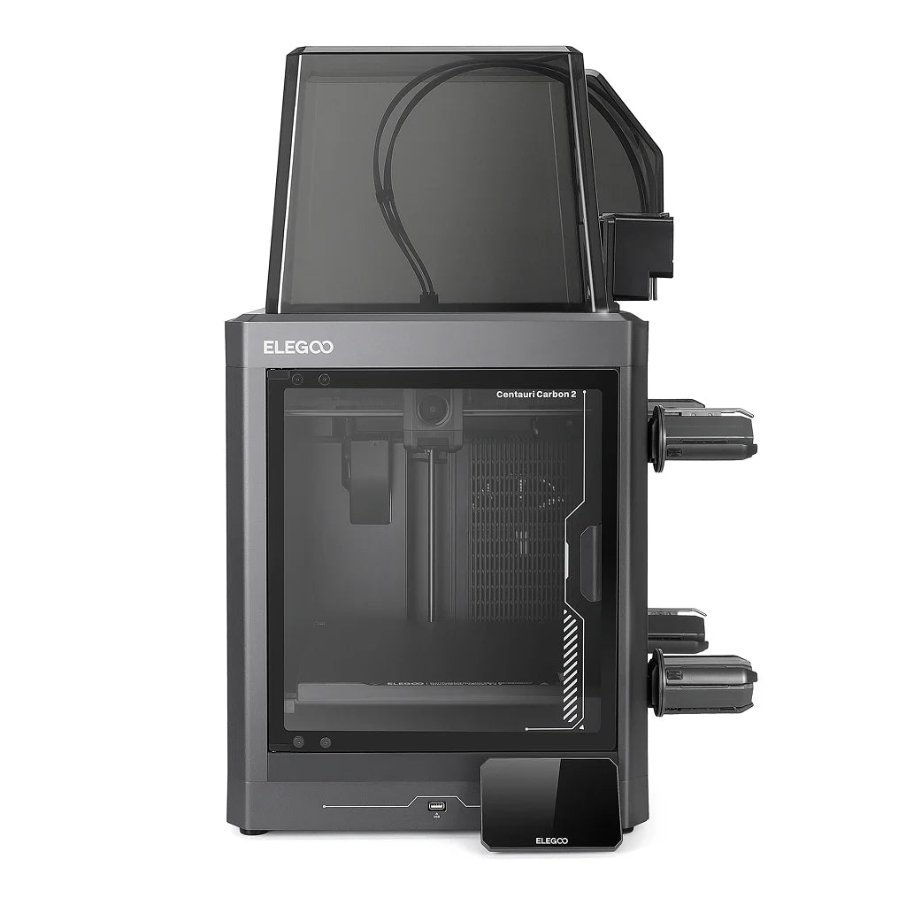 Elegoo Centauri Carbon 2 combo 3D printer by Additronix with build platform, control panel, and filament spool for high-quality printing