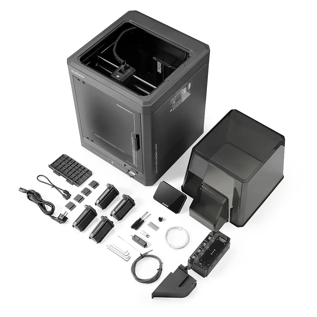 Additronix Elegoo Centauri Carbon 2 3D printer with sleek design and build platform, showcasing advanced features for high-quality printing.