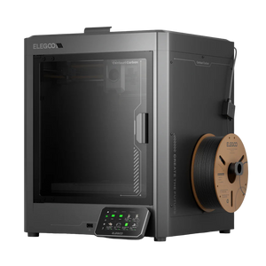 ELEGOO Centauri Carbon 3D printer by Additronix with a sleek design, showcasing its build platform and control panel.