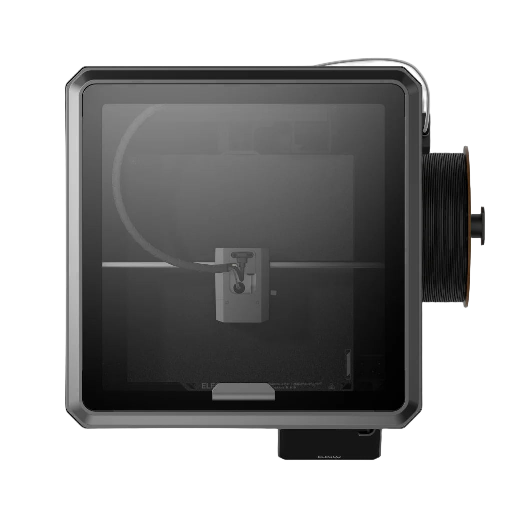 ELEGOO Centauri Carbon 3D printer by Additronix shown with the printer's build platform and control panel in a clean workspace