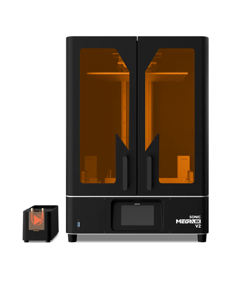 Additronix Phrozen Sonic Mega 8K V2 3D printer shown with its sleek design and build platform for high-resolution resin printing.
