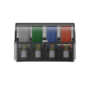 Additronix Bambu Lab AMS automatic material system accessory with multiple filament spools and control components for 3D printing.
