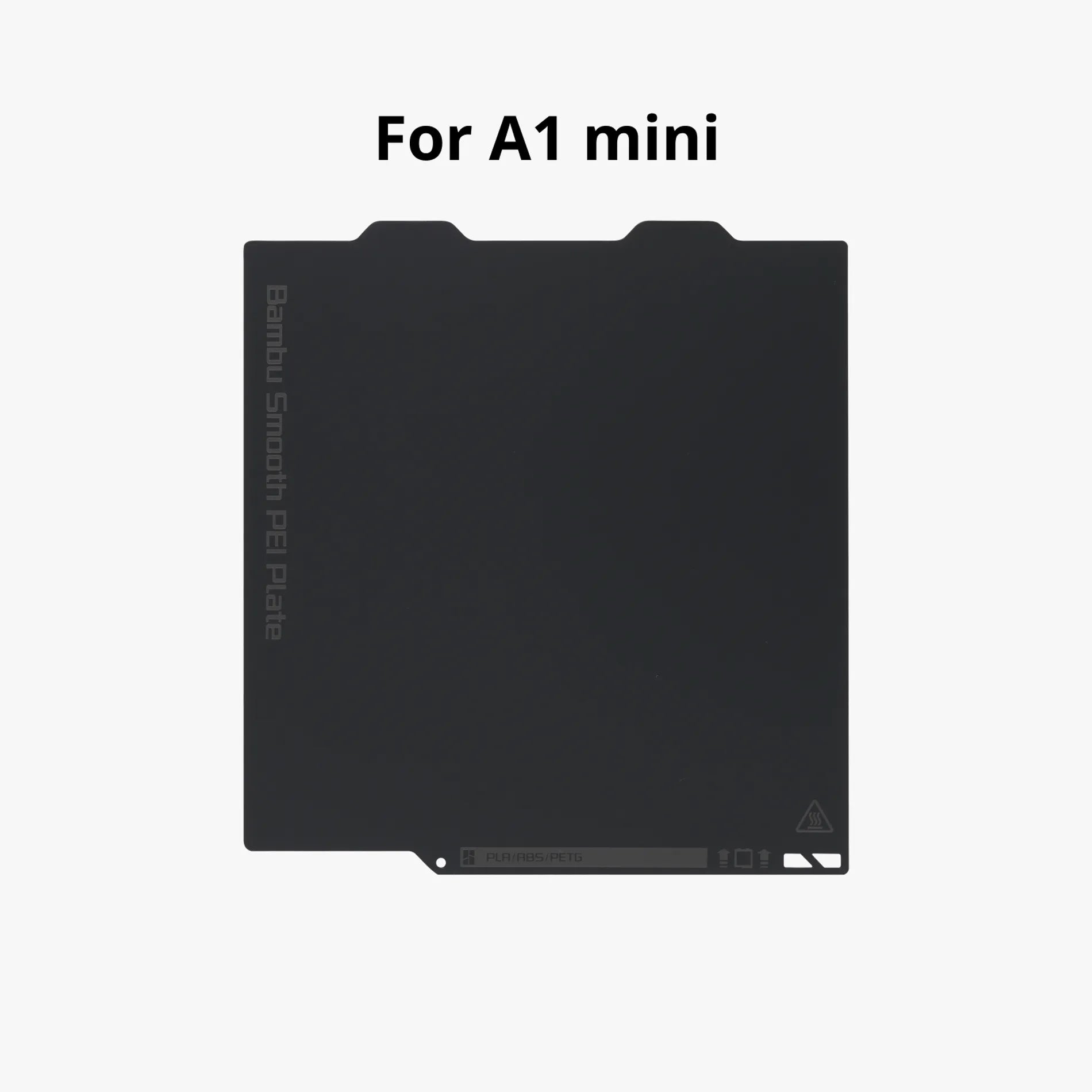 Additronix Bambu Smooth PEI Plate, 3D printer accessory with a sleek, smooth surface for high-quality filament adhesion.