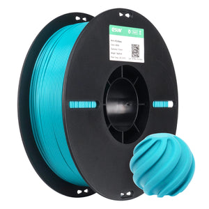 Additronix eSUN PLA Basic filament in brick red, shown in a spool with the filament wound around.