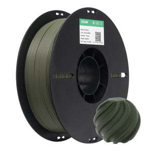 Additronix eSUN PLA Basic filament in brick red color, spool of 3D printing filament with label and packaging visible.