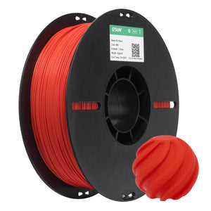Additronix eSUN PLA BASIC filament spool in brick red color, showcasing the 3D printing material on the spool.