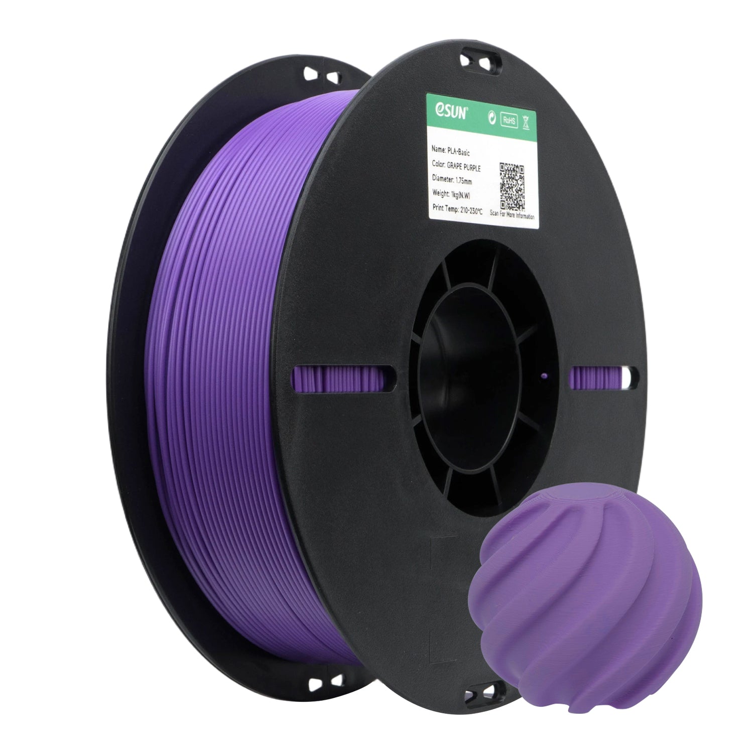 Additronix eSUN PLA BASIC filament in brick red, showing a spool of 3D printing filament with vibrant red color and label details.