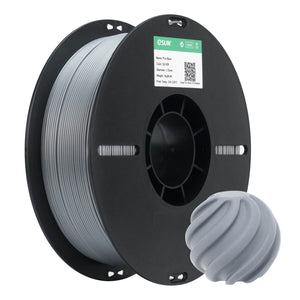 Additronix eSUN PLA BASIC filament in brick red color, showing a spool of 3D printing filament with vibrant red hue.