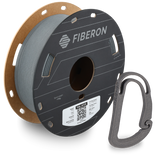 Additronix Fiberon PA6-GF25 filament spool showing dark gray reinforced nylon thermoplastic material.