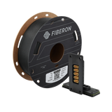 Additronix Fiberon PA612-ESD filament spool with black and gray strands, showcasing high-quality ESD-safe 3D printing material.