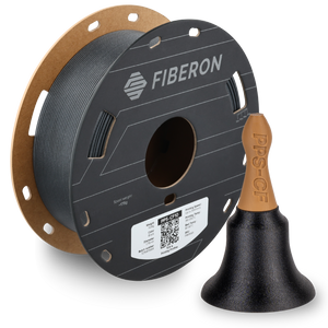 Additronix Fiberon PPS-CF10 filament spool with black carbon fiber reinforced material for 3D printing, shown in the image.