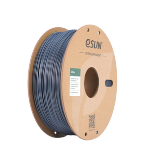 Black eSUN ASA+ filament spool by Additronix, 1.75mm diameter, 1kg roll for 3D printing applications.