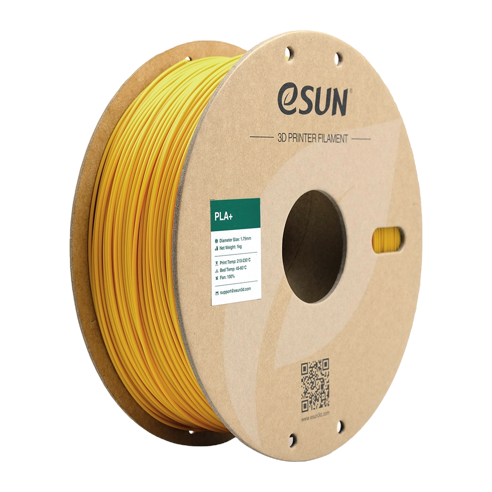 Black eSUN PLA+ filament by Additronix, 1.75mm diameter, 1kg spool for 3D printing.