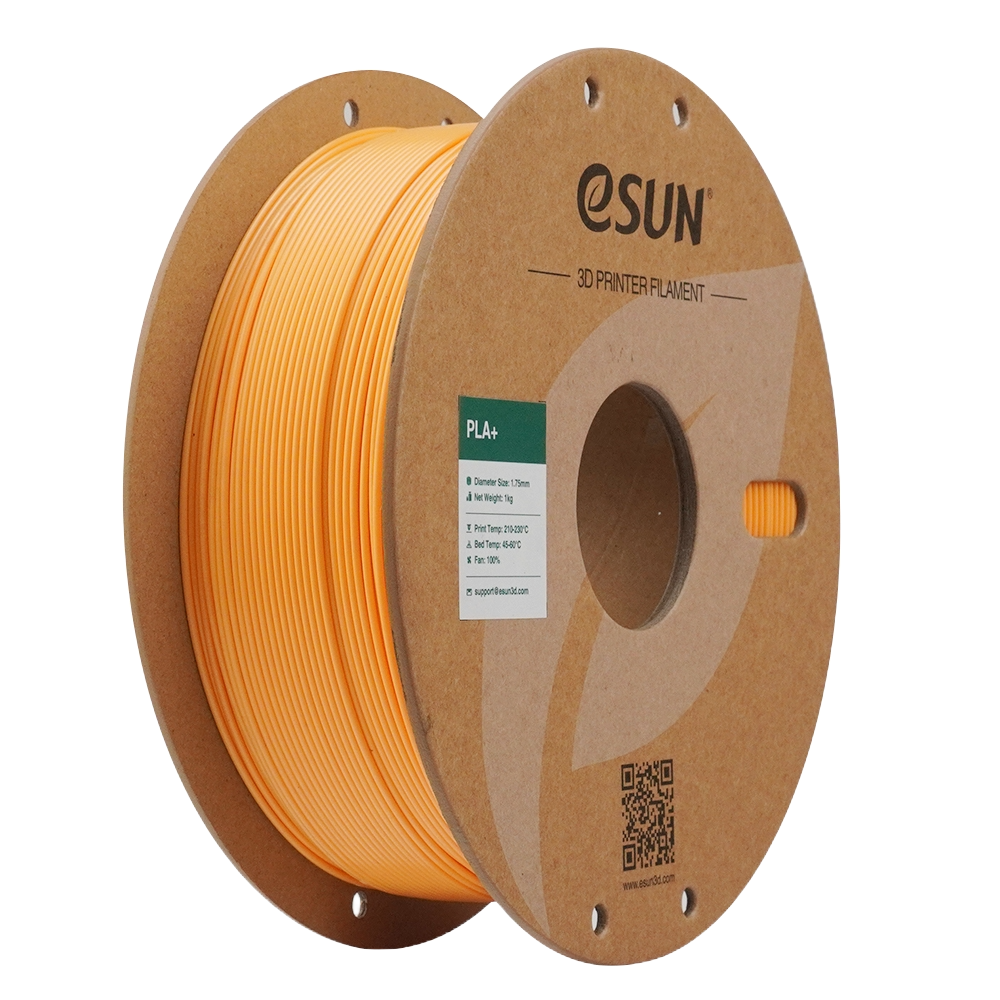 Black Additronix eSUN PLA+ filament spool, 1.75mm diameter, 1kg roll for 3D printing.