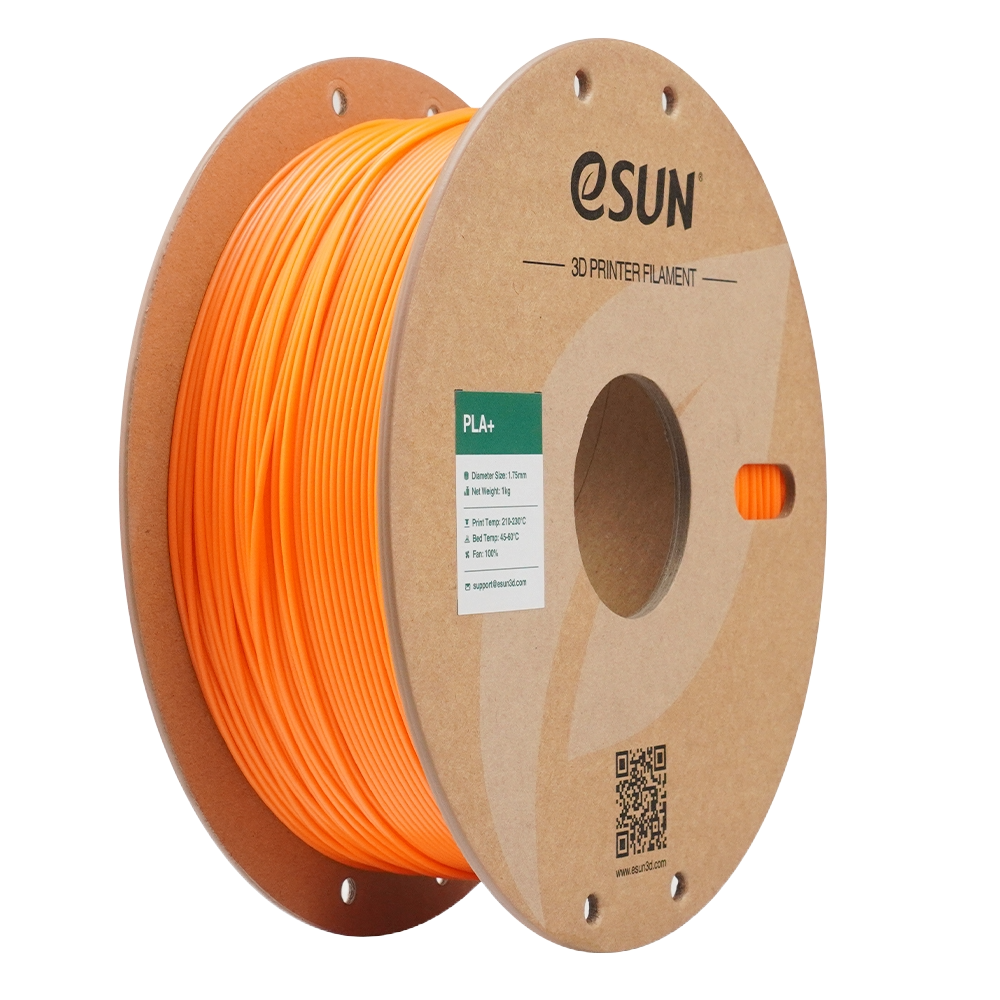 Black eSUN PLA+ filament by Additronix, 1.75mm diameter, 1kg spool for 3D printing projects.